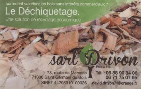 Didier Drivon fait du déchiquetage à façon